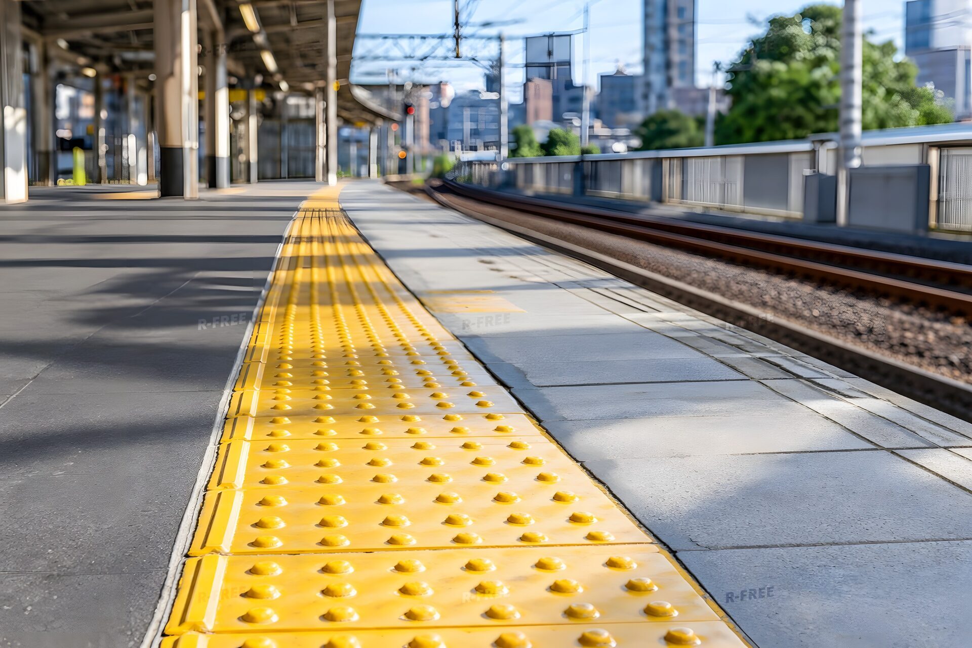 駅のホームの点字ブロック