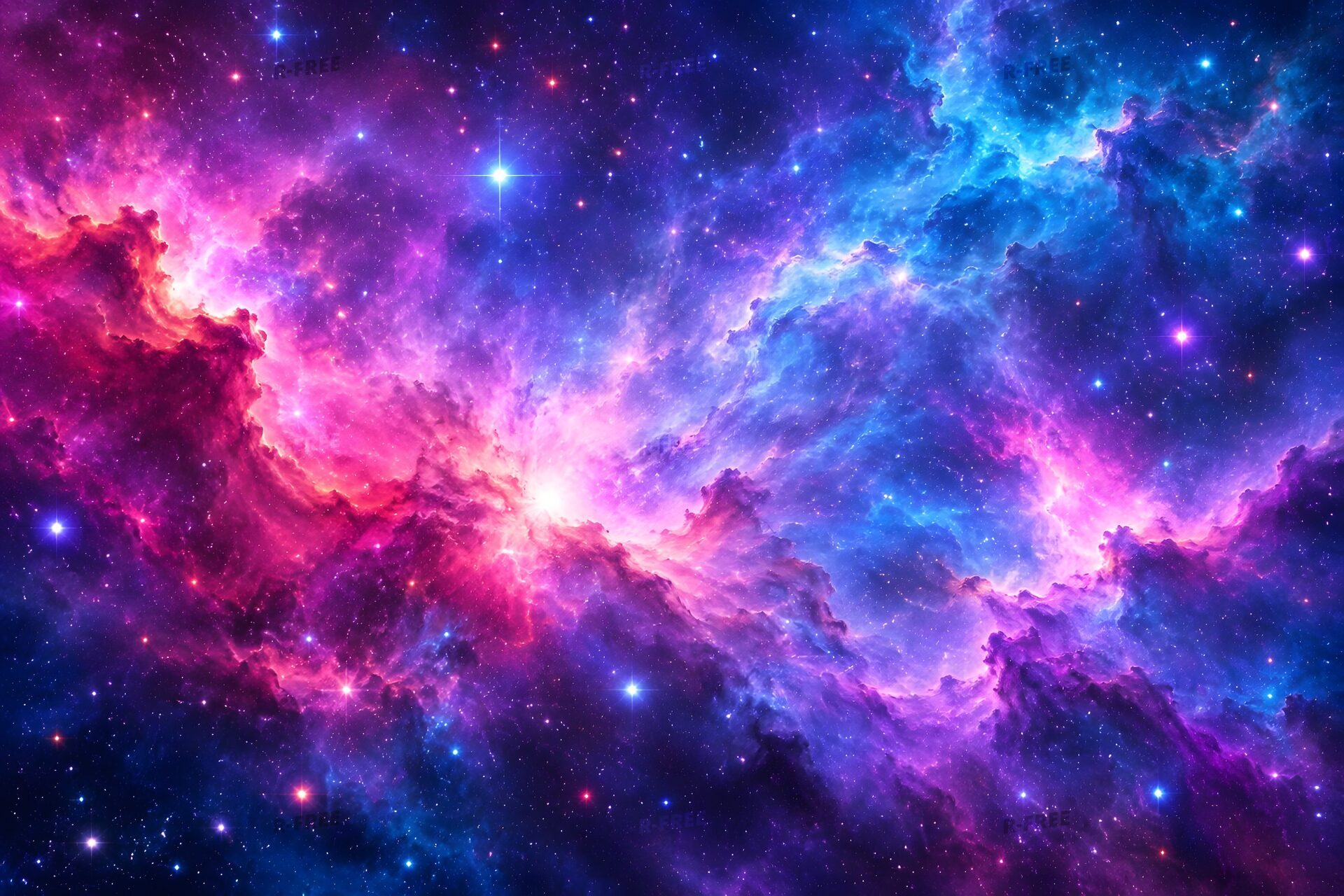 色鮮やかな宇宙の星雲