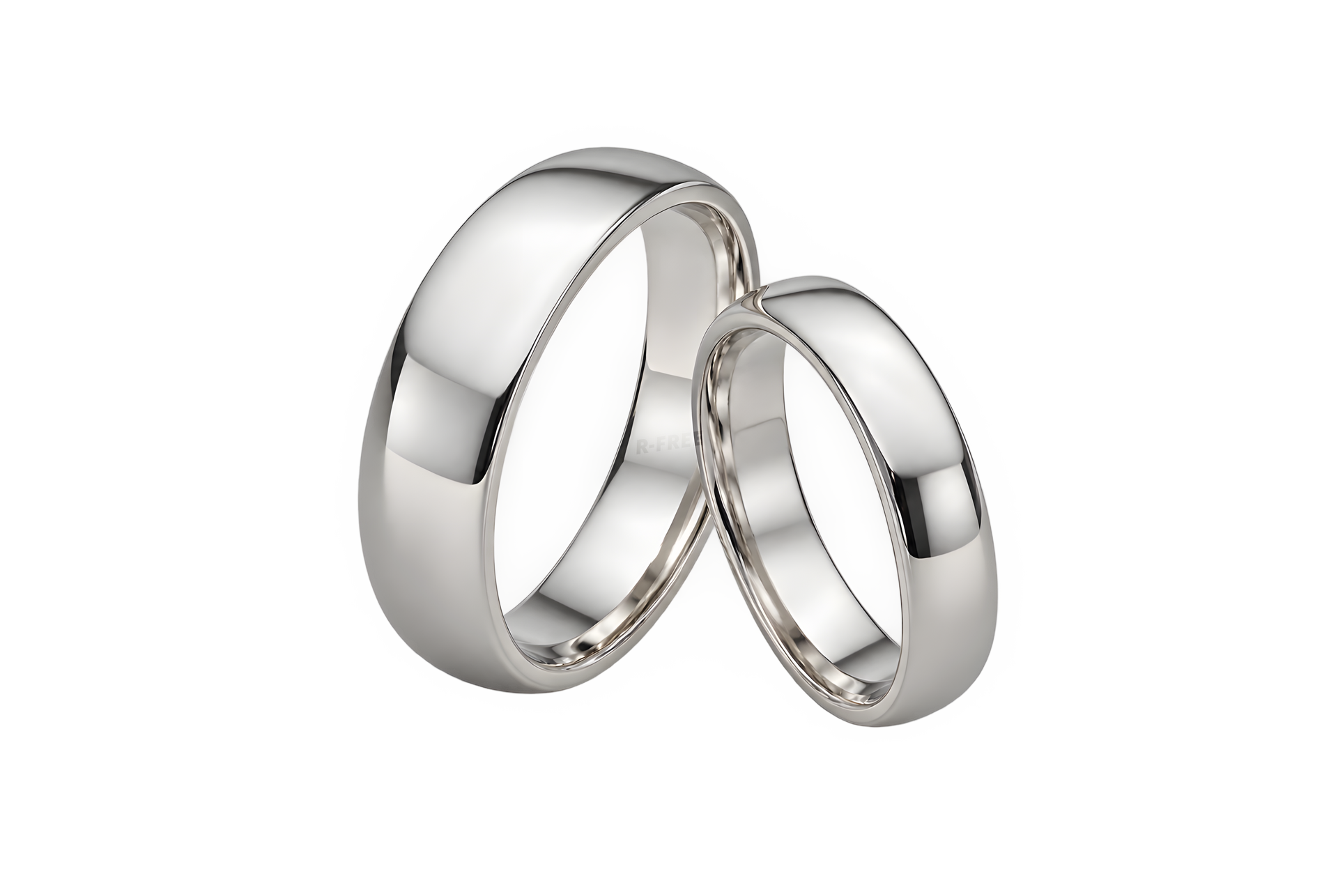 ペアの結婚指輪（背景透過）