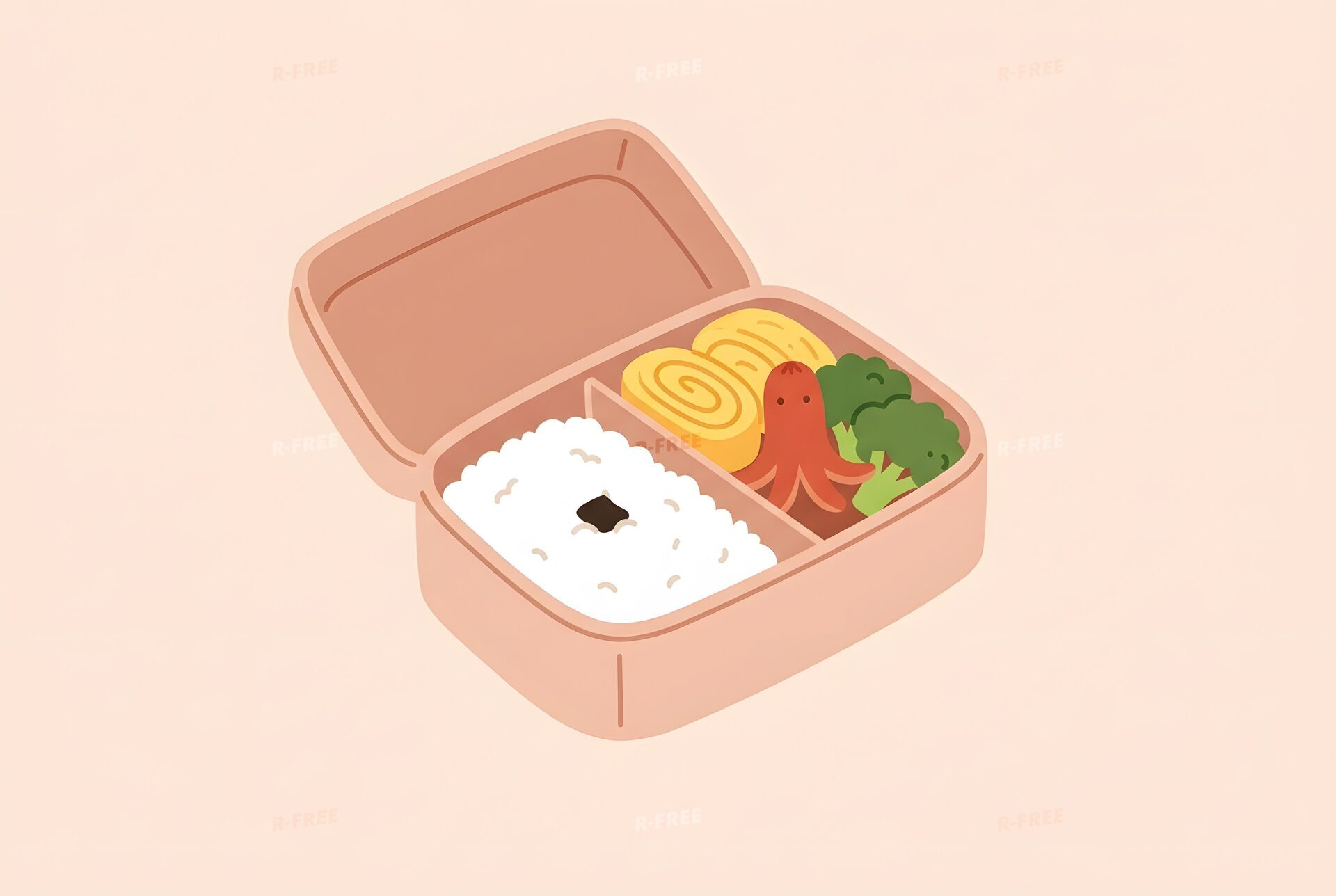 お弁当のイラスト