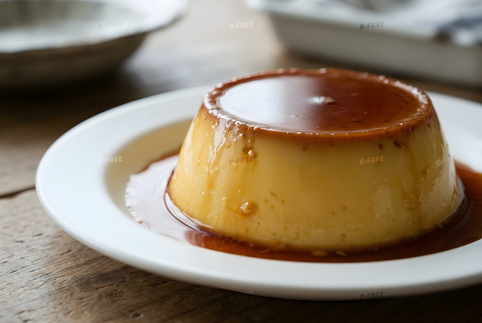 カラメルがとろりとかかるプリン