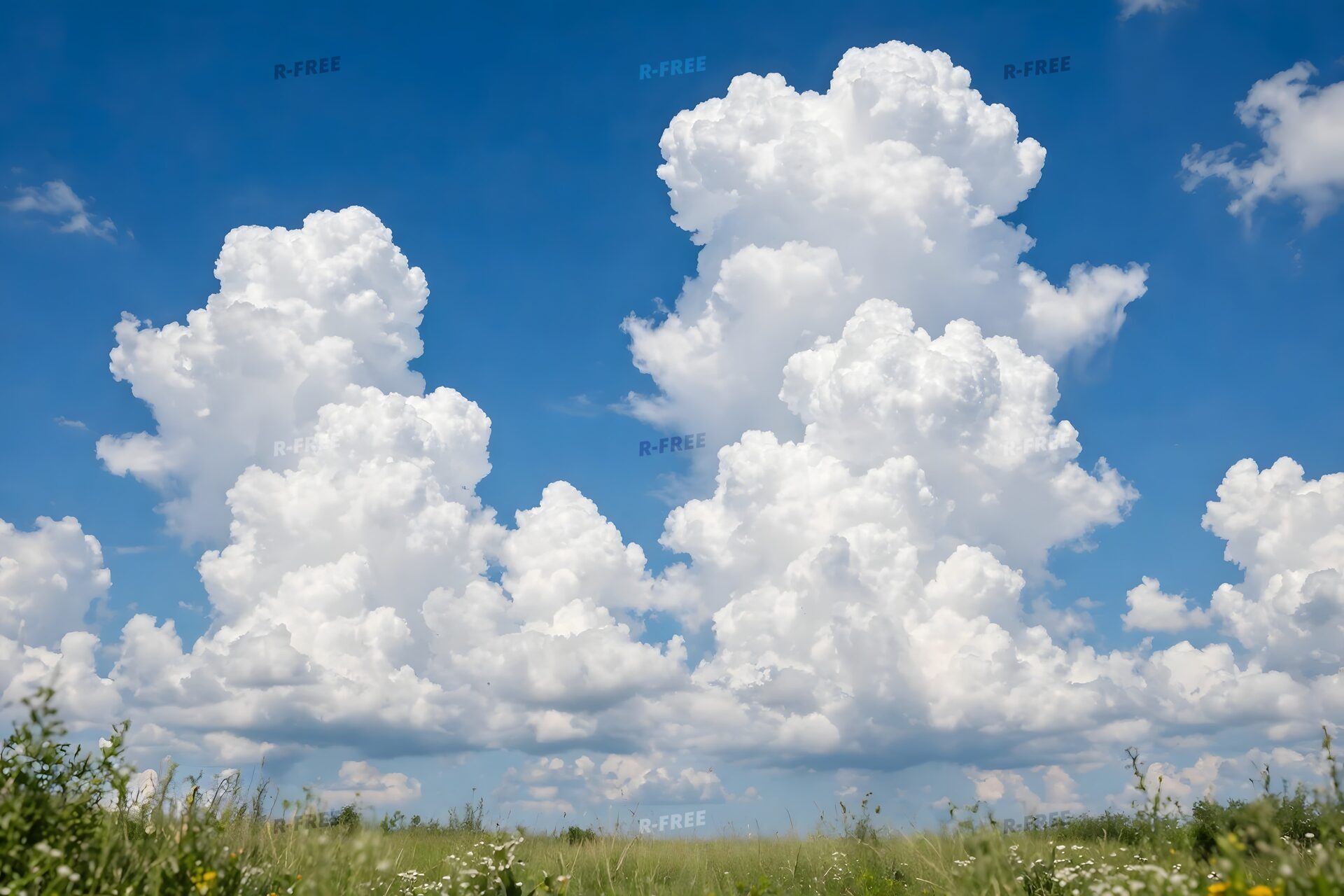 青空に湧き上がる入道雲